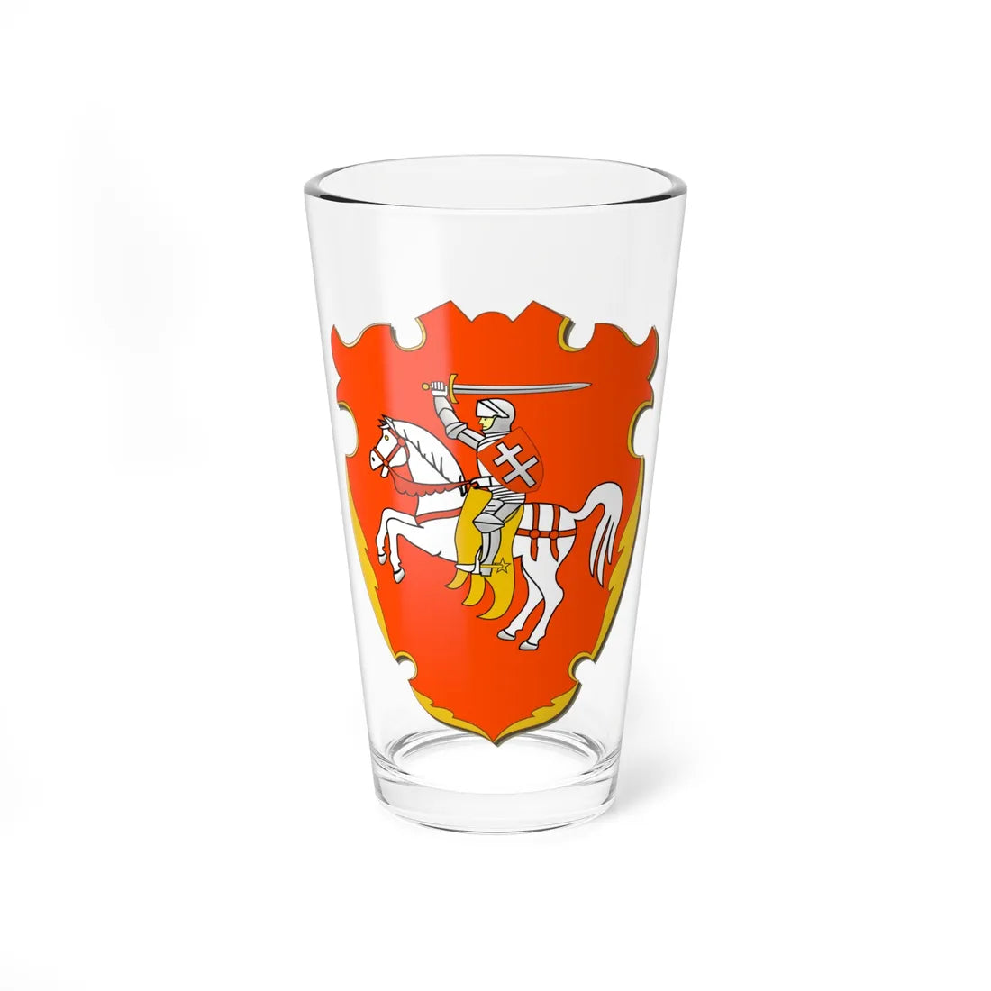 Coat of Arms of Amścisłaŭ Voivodeship (Belarus) (Coat of Arms) Pint Glass 16oz 16oz - Go Mug Yourself