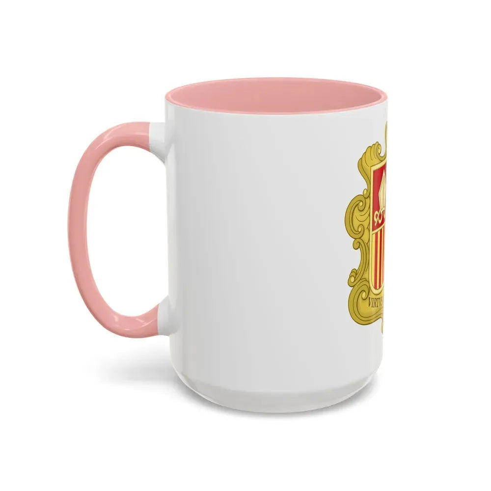 Coat of arms of Andorra (1580) - Accent Coffee Mug - Go Mug Yourself