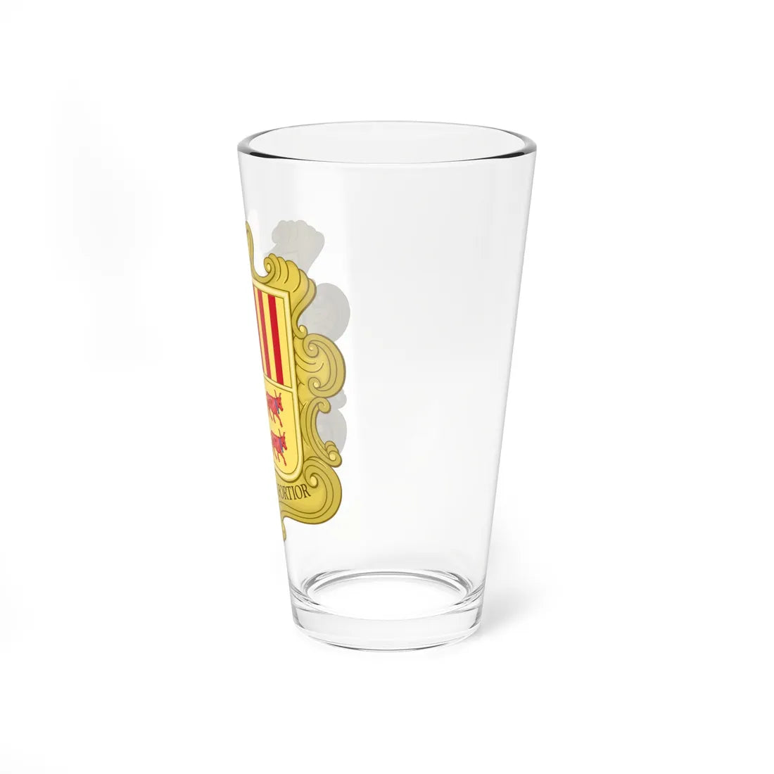 Coat of arms of Andorra 1580 (Andorra) (Coat of Arms) Pint Glass 16oz - Go Mug Yourself