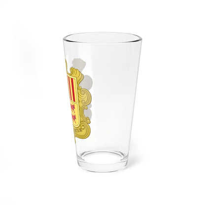 Coat of arms of Andorra 1580 (Andorra) (Coat of Arms) Pint Glass 16oz - Go Mug Yourself