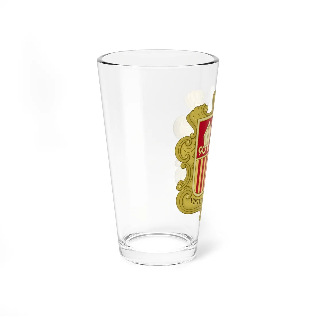 Coat of arms of Andorra 1580 (Andorra) (Coat of Arms) Pint Glass 16oz - Go Mug Yourself