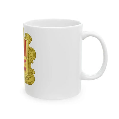 Coat of arms of Andorra (1580) - White Coffee Mug - Go Mug Yourself