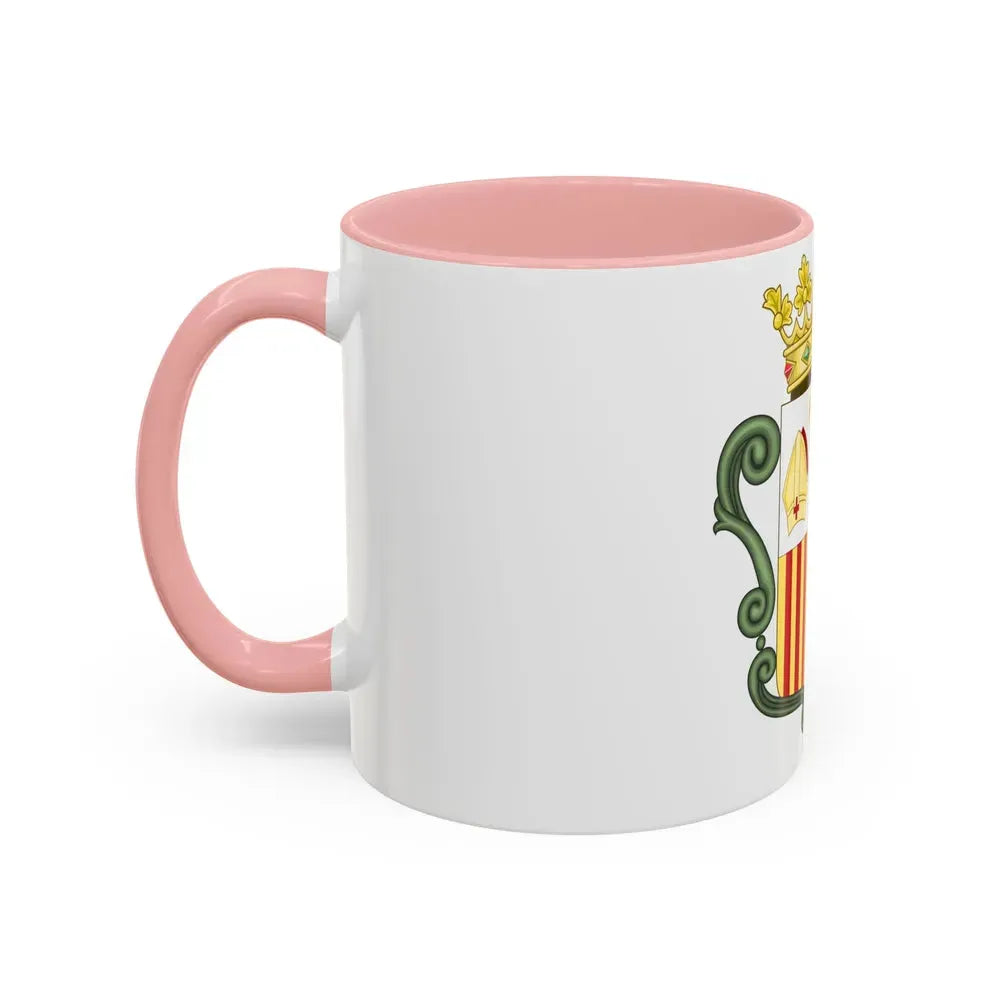 Coat of arms of Andorra (1800-1949) - Accent Coffee Mug - Go Mug Yourself