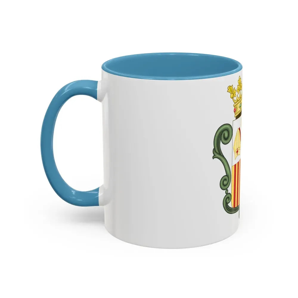 Coat of arms of Andorra (1800-1949) - Accent Coffee Mug - Go Mug Yourself