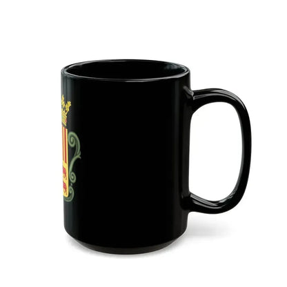 Coat of arms of Andorra (1800-1949) - Black Coffee Mug - Go Mug Yourself
