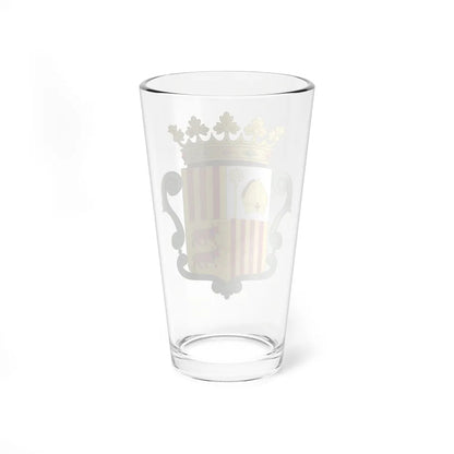 Coat of arms of Andorra (1800-1949) - Pint Glass 16oz-Go Mug Yourself