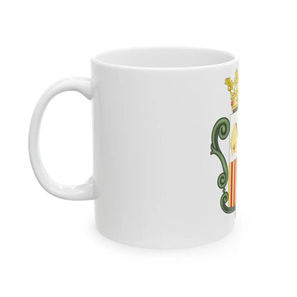 Coat of arms of Andorra (1800-1949) - White Coffee Mug-Go Mug Yourself