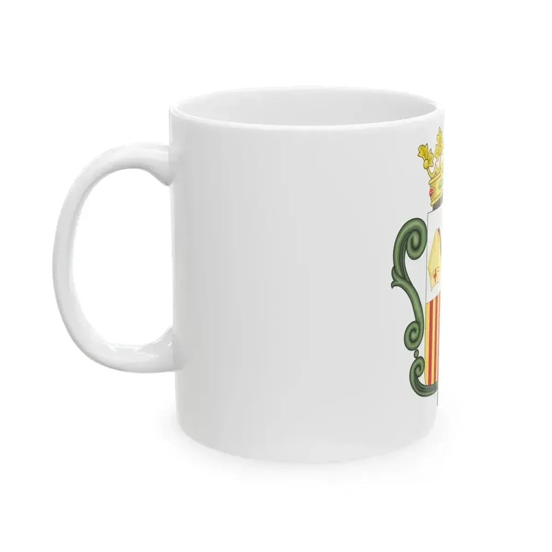 Coat of arms of Andorra (1800-1949) - White Coffee Mug - Go Mug Yourself