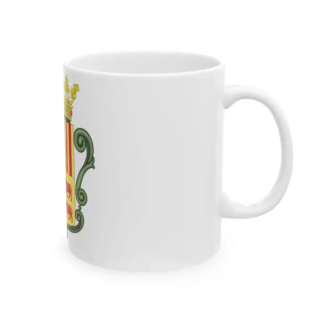 Coat of arms of Andorra (1800-1949) - White Coffee Mug - Go Mug Yourself