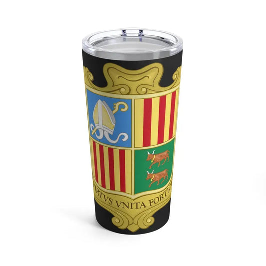 Coat of arms of Andorra (1949-1959) - Tumbler 20oz 20oz - Go Mug Yourself