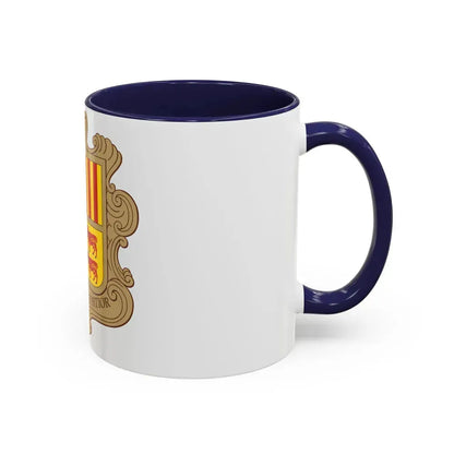Coat of arms of Andorra - Accent Coffee Mug - Go Mug Yourself