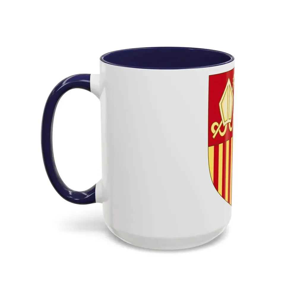 Coat of arms of Andorra (Before 16th Century) - Accent Coffee Mug - Go Mug Yourself