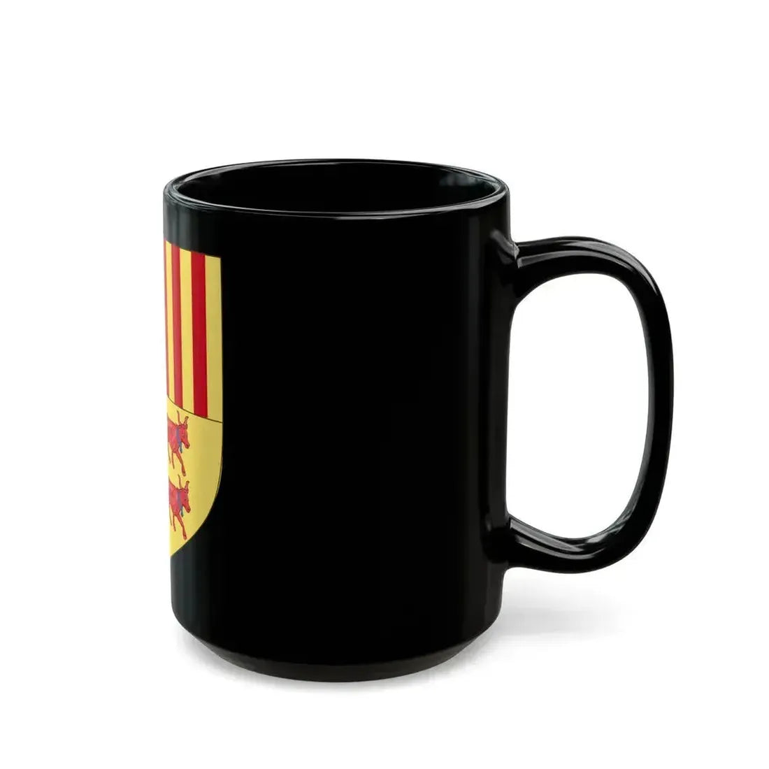 Coat of arms of Andorra (Before 16th Century) - Black Coffee Mug - Go Mug Yourself