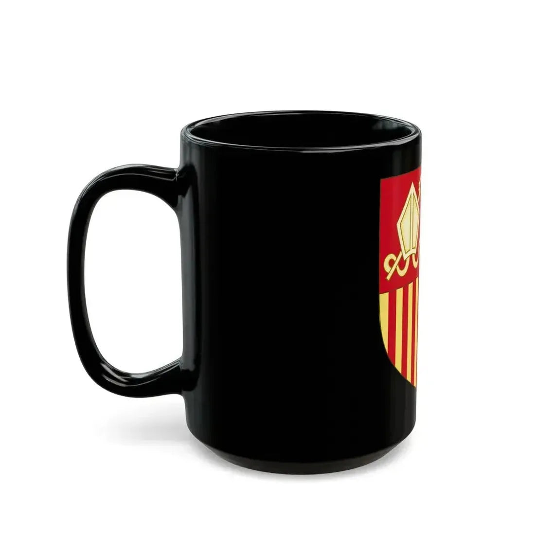 Coat of arms of Andorra (Before 16th Century) - Black Coffee Mug - Go Mug Yourself