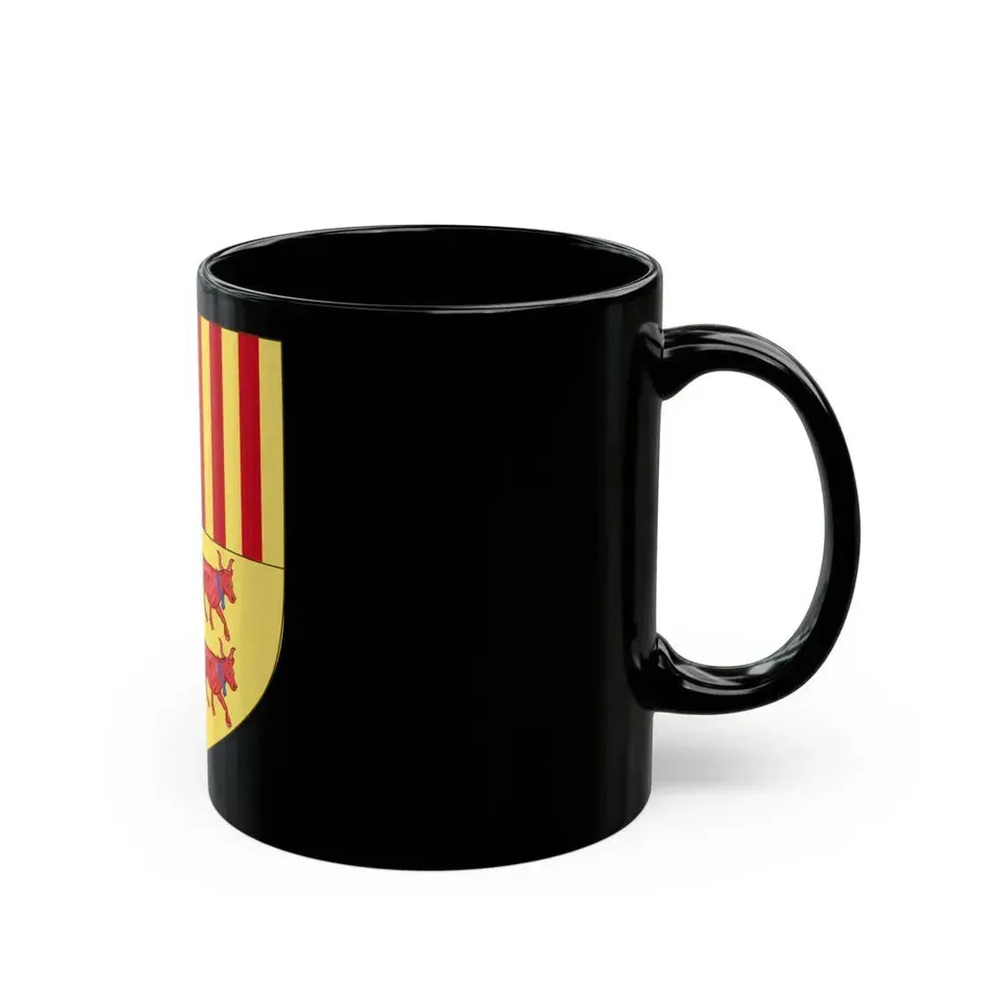 Coat of arms of Andorra (Before 16th Century) - Black Coffee Mug - Go Mug Yourself