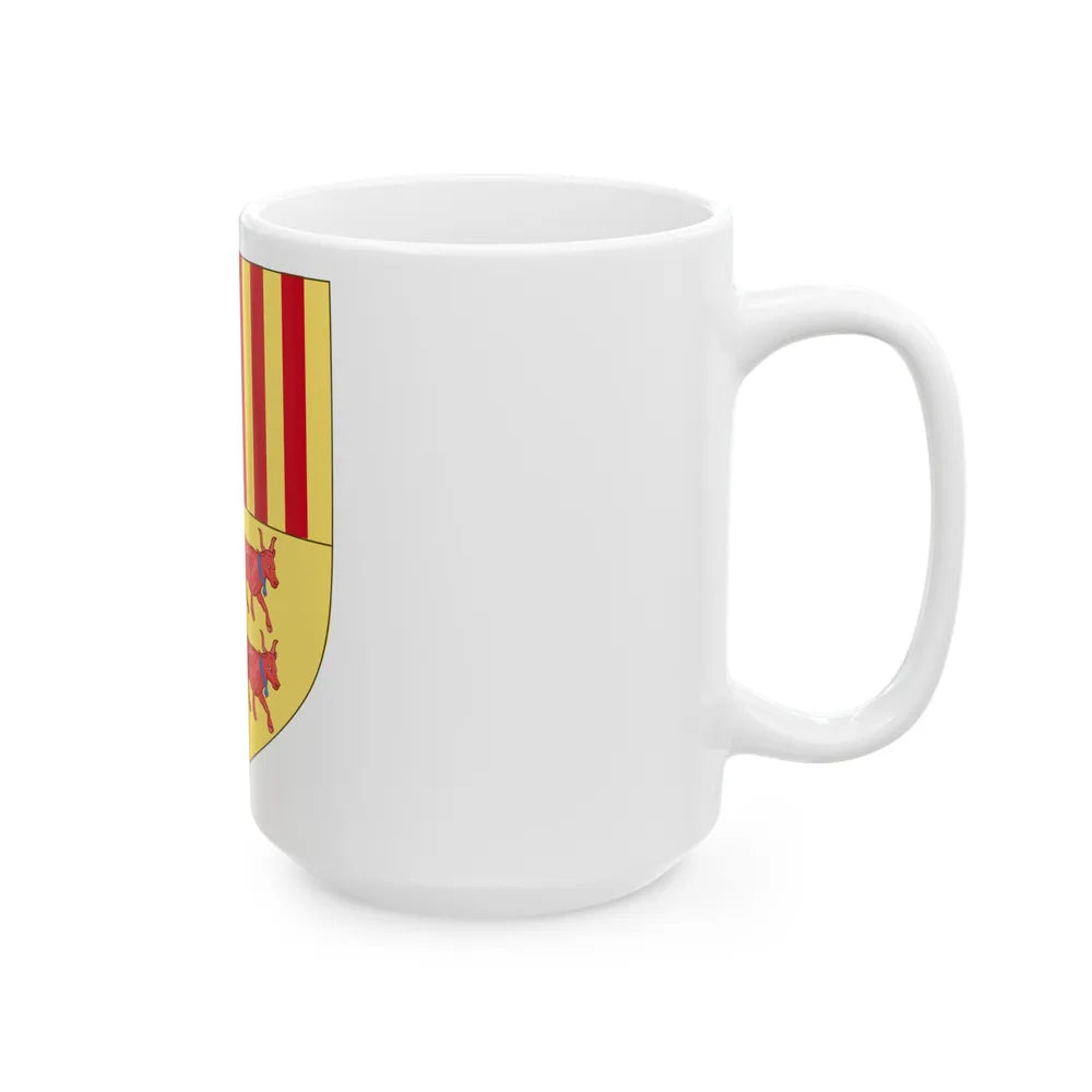 Coat of arms of Andorra (Before 16th Century) - White Coffee Mug-Go Mug Yourself