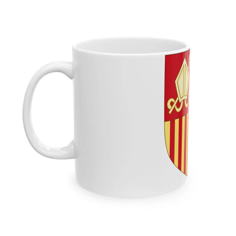 Coat of arms of Andorra (Before 16th Century) - White Coffee Mug-Go Mug Yourself