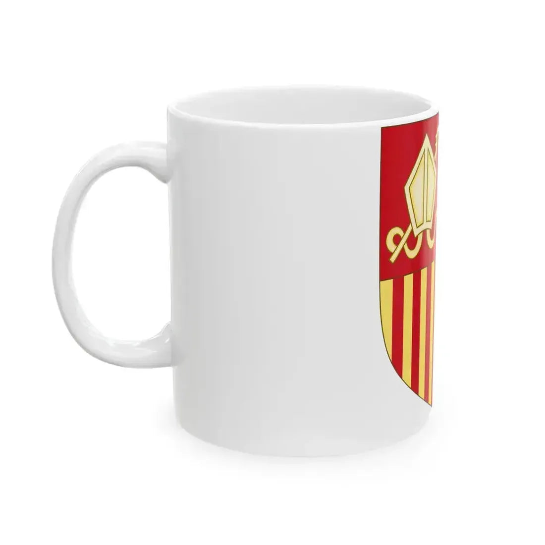 Coat of arms of Andorra (Before 16th Century) - White Coffee Mug - Go Mug Yourself