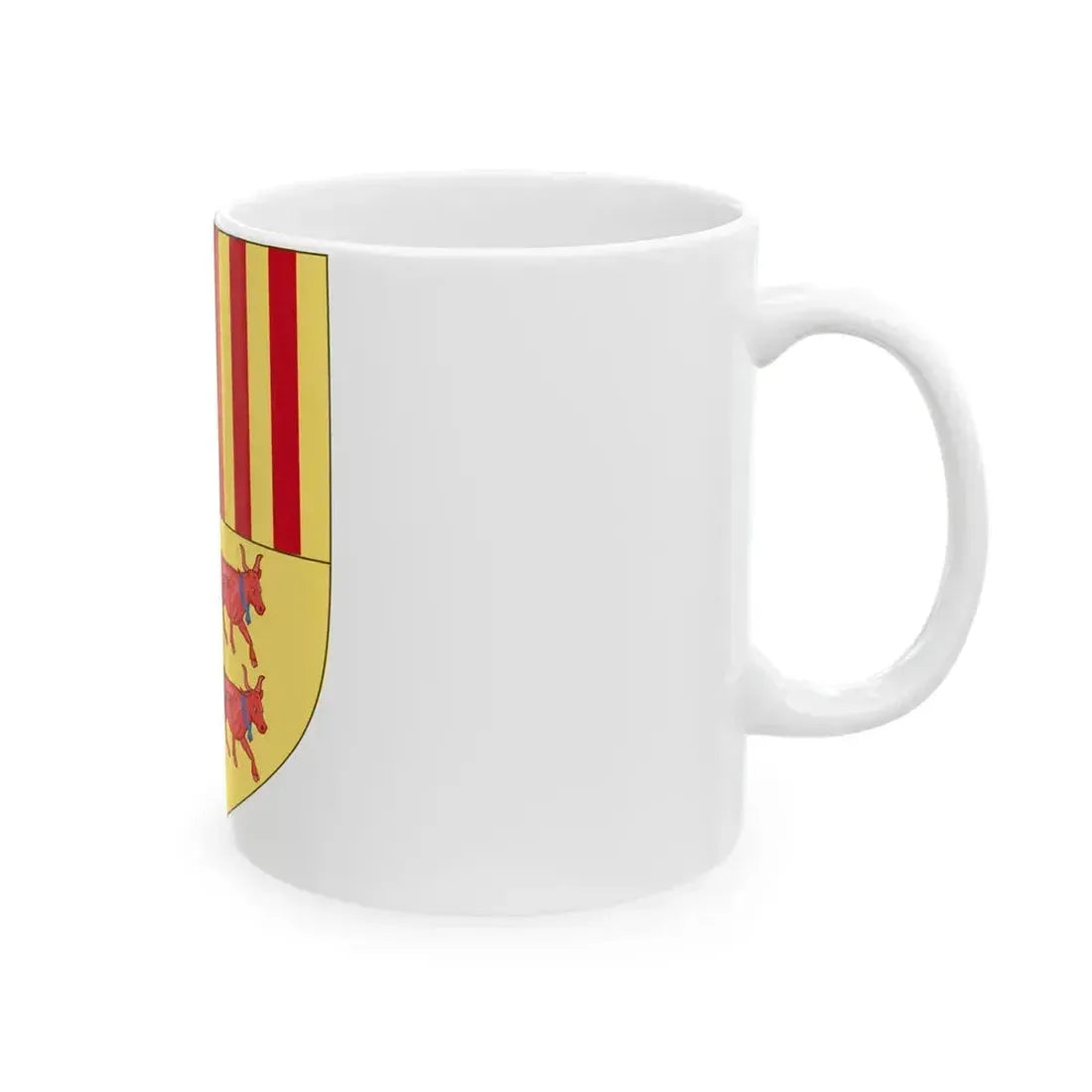 Coat of arms of Andorra (Before 16th Century) - White Coffee Mug - Go Mug Yourself