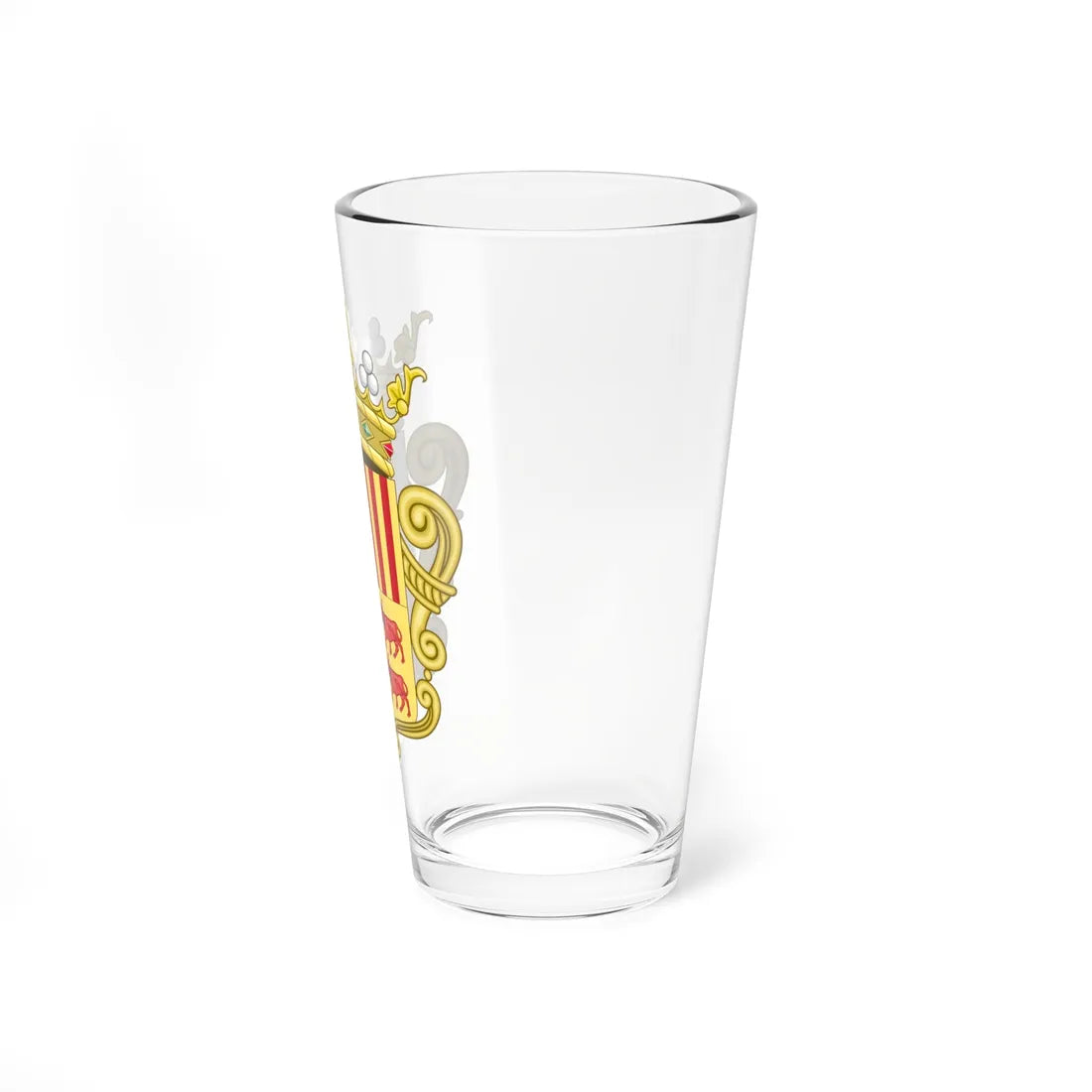 Coat of arms of Andorra - Flag Version 1931-1949 (Andorra) (Coat of Arms) Pint Glass 16oz - Go Mug Yourself