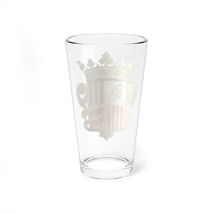 Coat of arms of Andorra - Flag Version (1931-1949) - Pint Glass 16oz-Go Mug Yourself