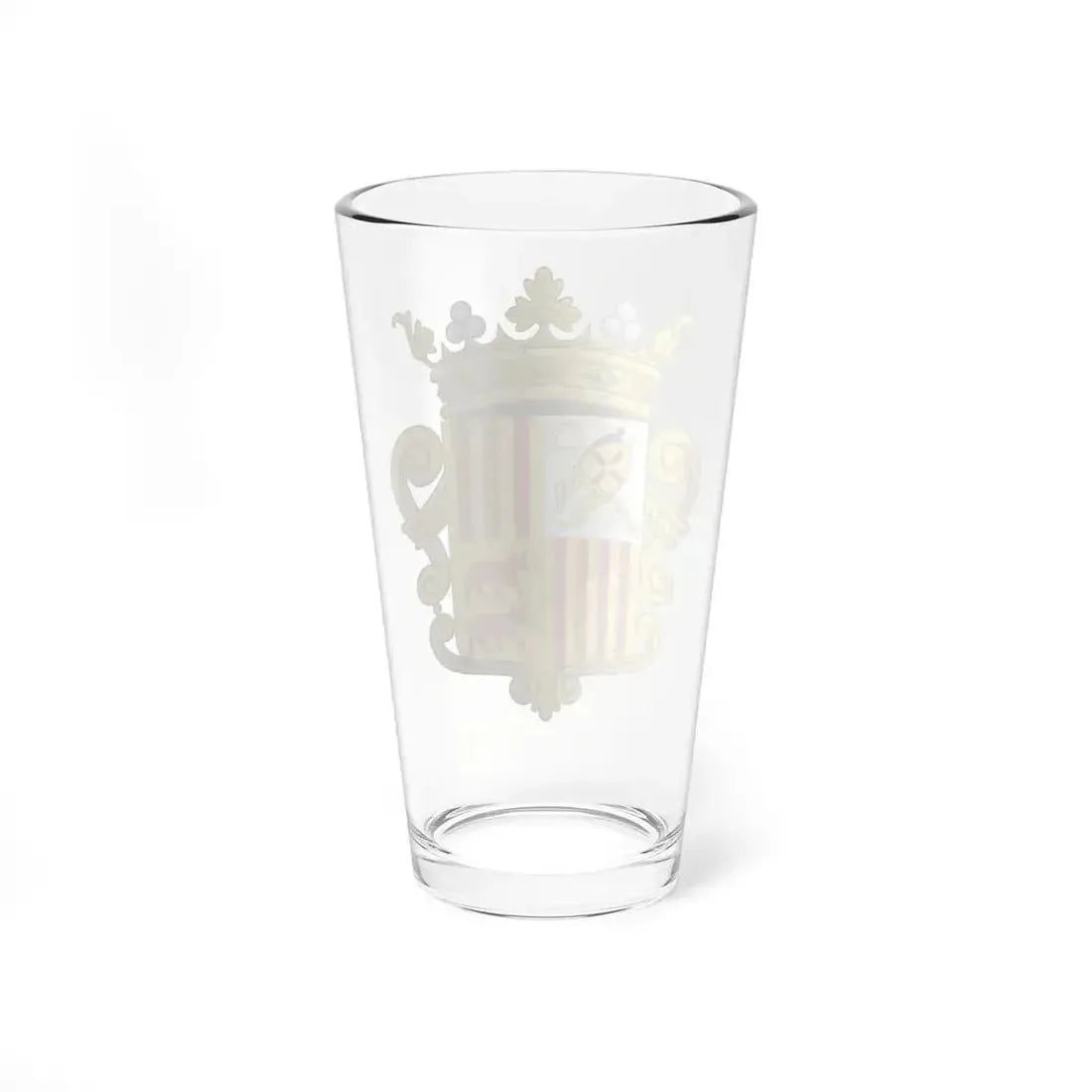 Coat of arms of Andorra - Flag Version (1931-1949) - Pint Glass 16oz - Go Mug Yourself