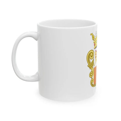 Coat of arms of Andorra - Flag Version (1931-1949) - White Coffee Mug-Go Mug Yourself