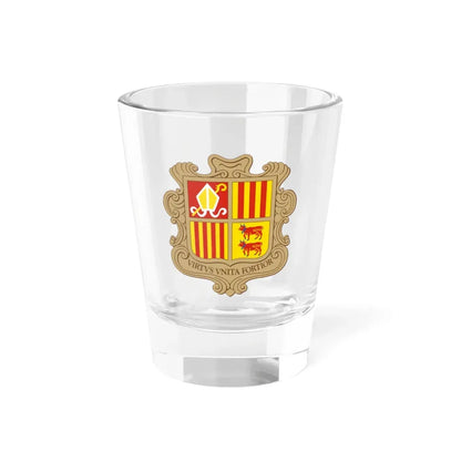 Coat of arms of Andorra - Shot Glass 1.5oz 1.5oz - Go Mug Yourself