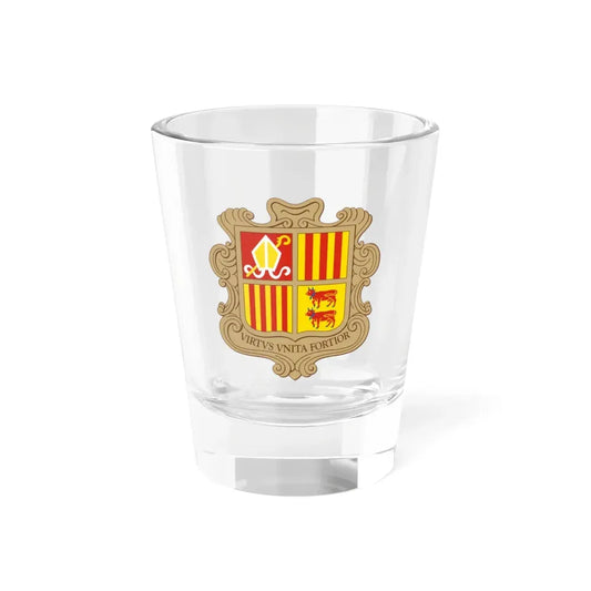 Coat of arms of Andorra - Shot Glass 1.5oz 1.5oz - Go Mug Yourself