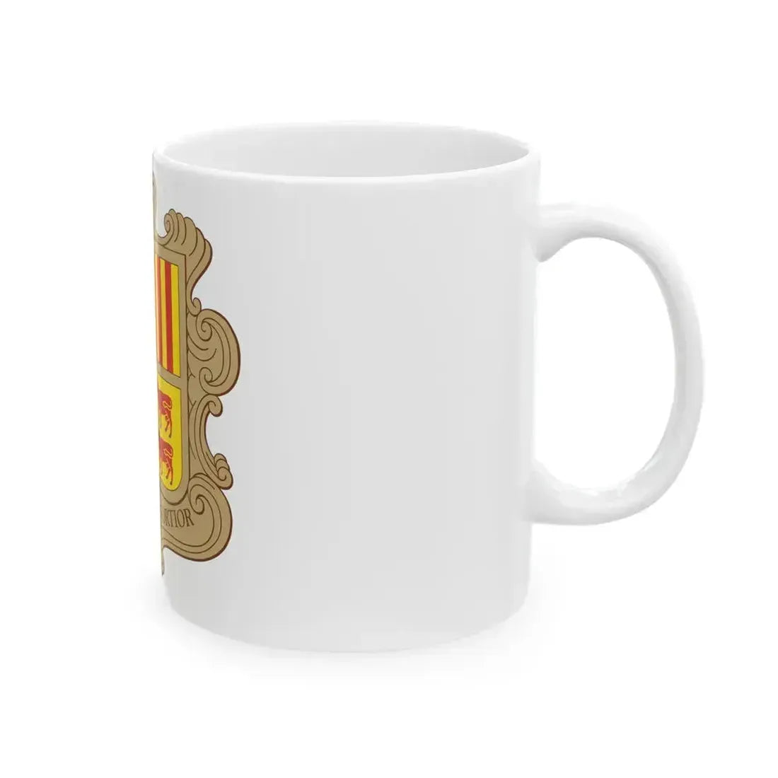 Coat of arms of Andorra - White Coffee Mug - Go Mug Yourself