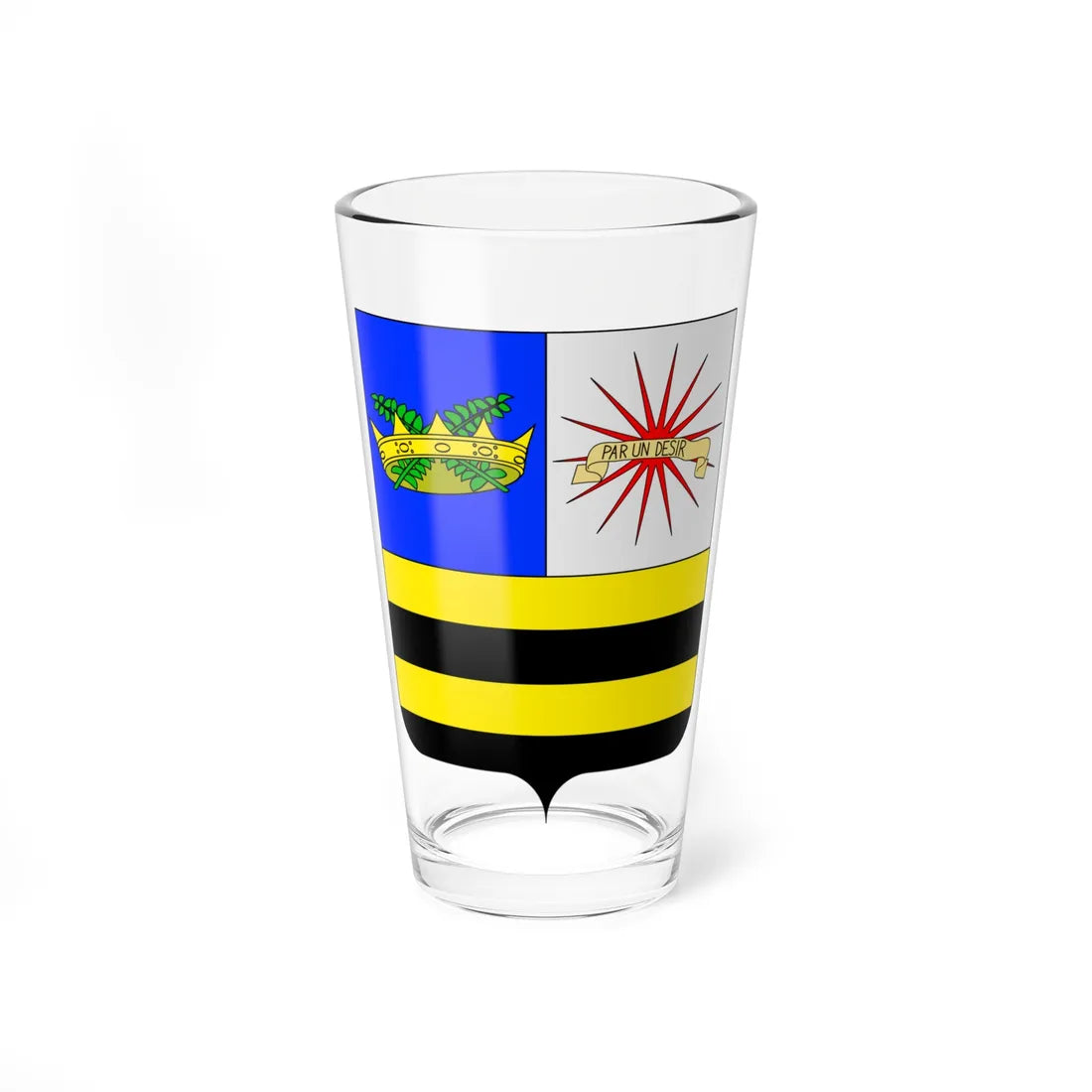 Coat of arms of Andrea Mantegna (Italy) (Coat of Arms) Pint Glass 16oz 16oz - Go Mug Yourself