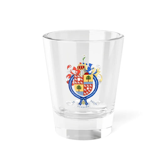 Coat of Arms of Andrés Chadwick Piñera Spanish Order of the Civil Merit (Chile) (Coat of Arms) Shot Glass 1.5oz 1.5oz - Go Mug Yourself