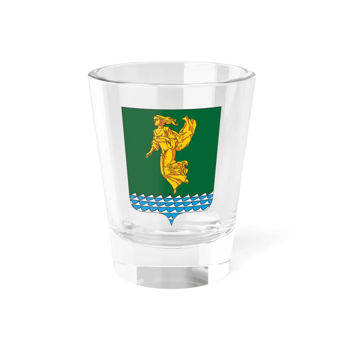 Coat of Arms of Angarsk (Russia) (Coat of Arms) Shot Glass 1.5oz 1.5oz - Go Mug Yourself