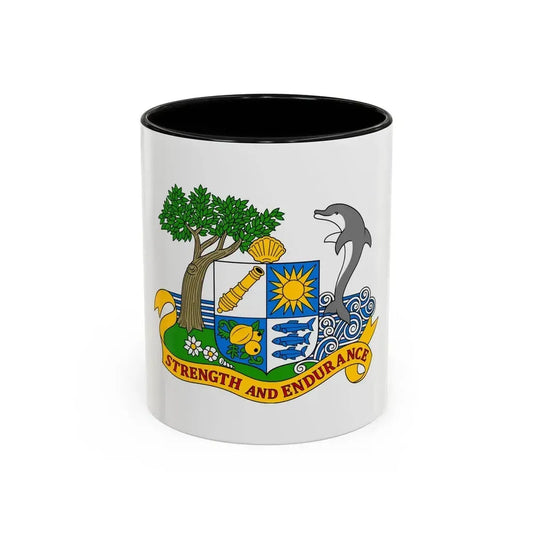 Coat of arms of Anguilla 1967-1980 - Accent Coffee Mug 11oz Black - Go Mug Yourself