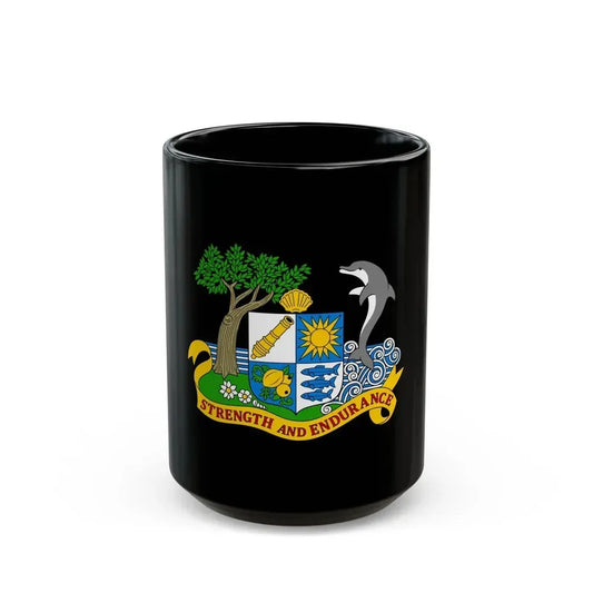 Coat of arms of Anguilla 1967-1980 - Black Coffee Mug 15oz - Go Mug Yourself