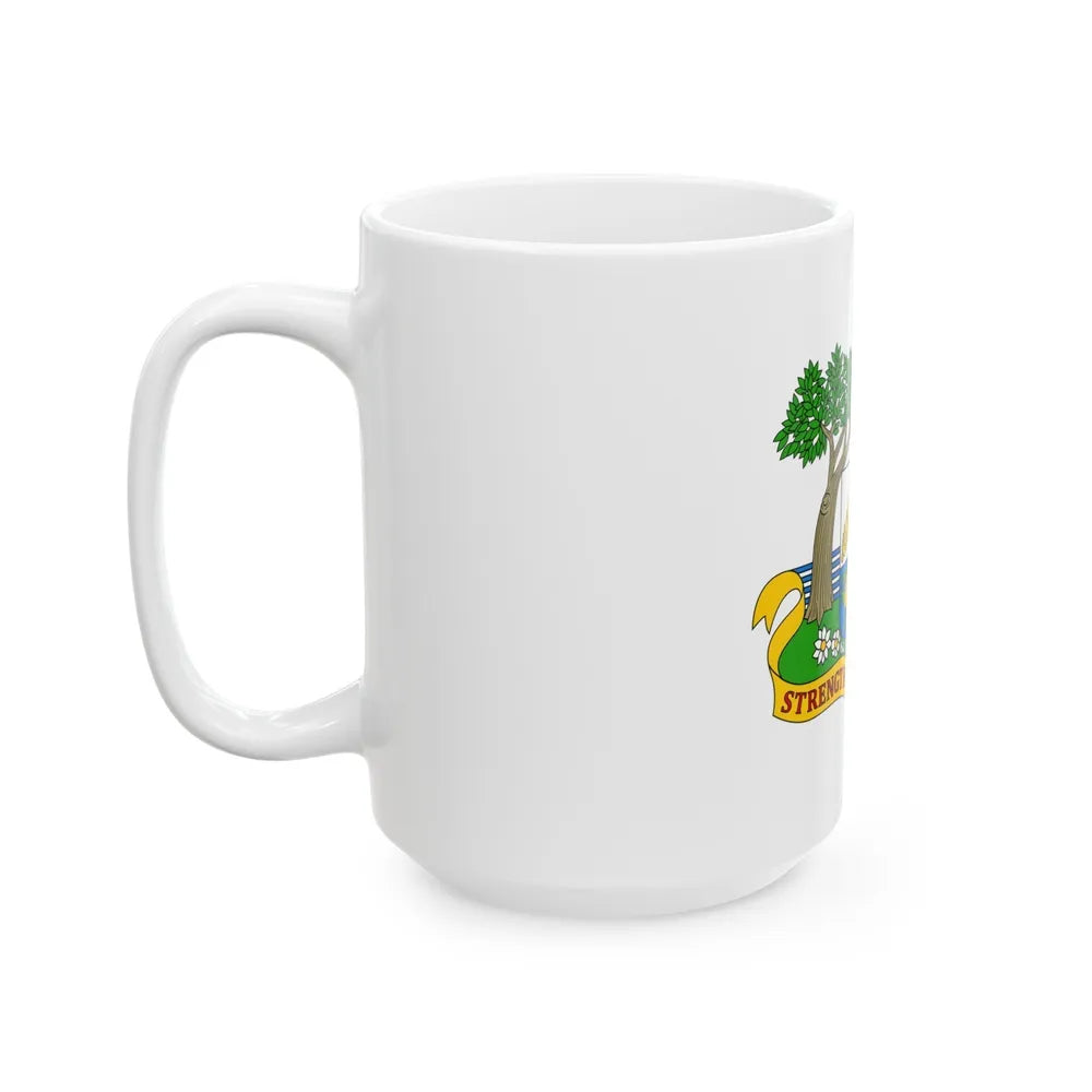 Coat of arms of Anguilla 1967-1980 - White Coffee Mug-Go Mug Yourself