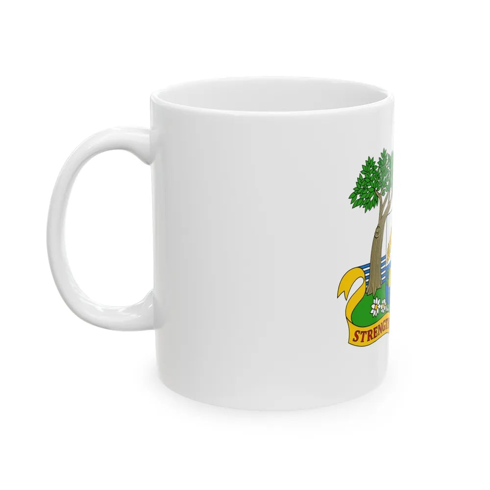 Coat of arms of Anguilla 1967-1980 - White Coffee Mug-Go Mug Yourself