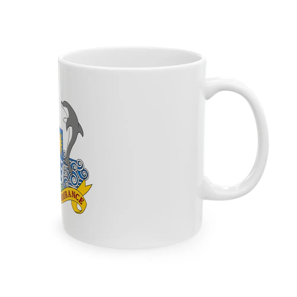 Coat of arms of Anguilla 1967-1980 - White Coffee Mug-Go Mug Yourself