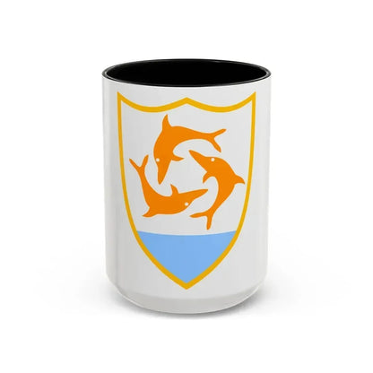Coat of arms of Anguilla - Accent Coffee Mug 15oz Black - Go Mug Yourself
