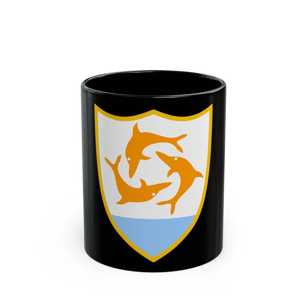 Coat of arms of Anguilla - Black Coffee Mug-11oz-Go Mug Yourself