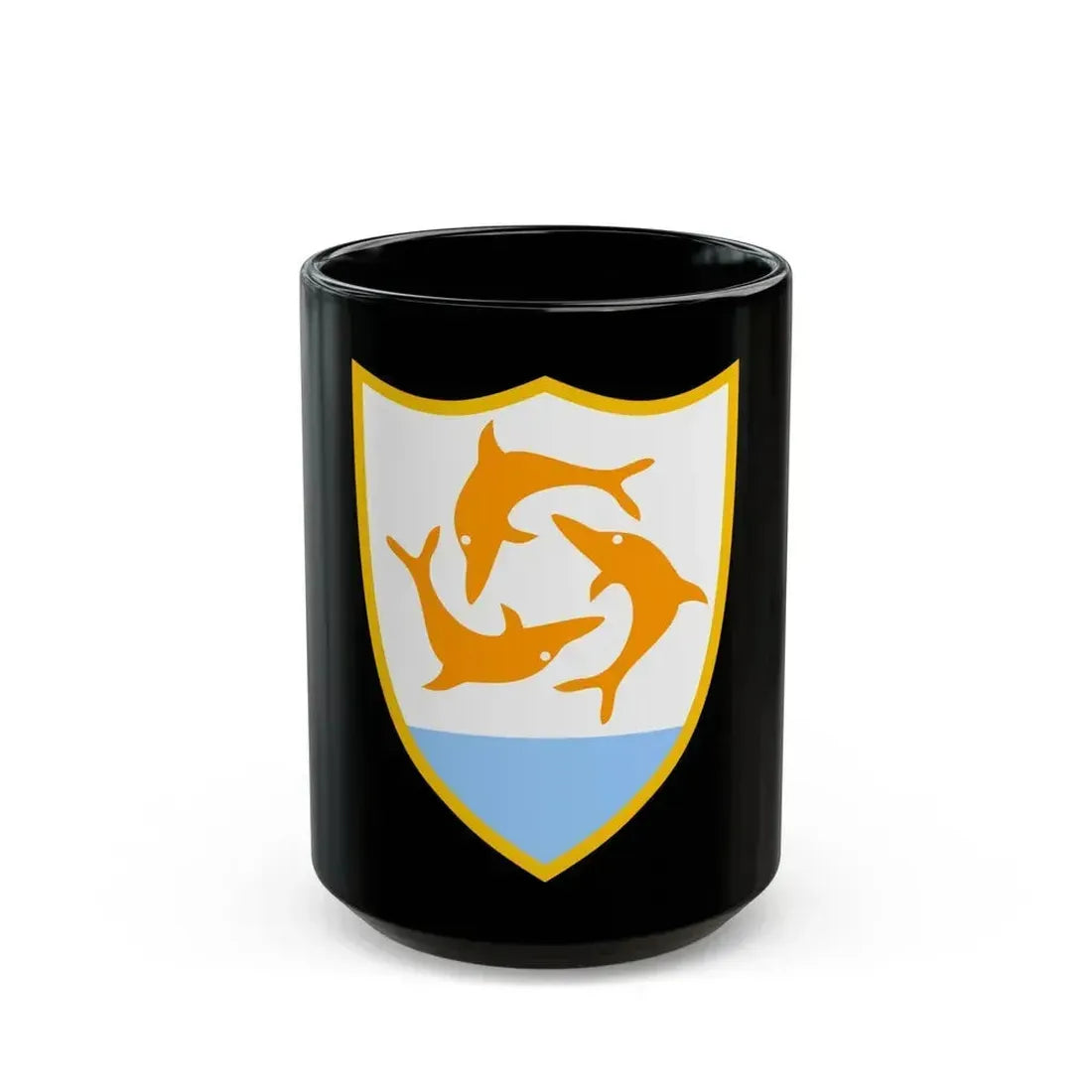 Coat of arms of Anguilla - Black Coffee Mug 15oz - Go Mug Yourself