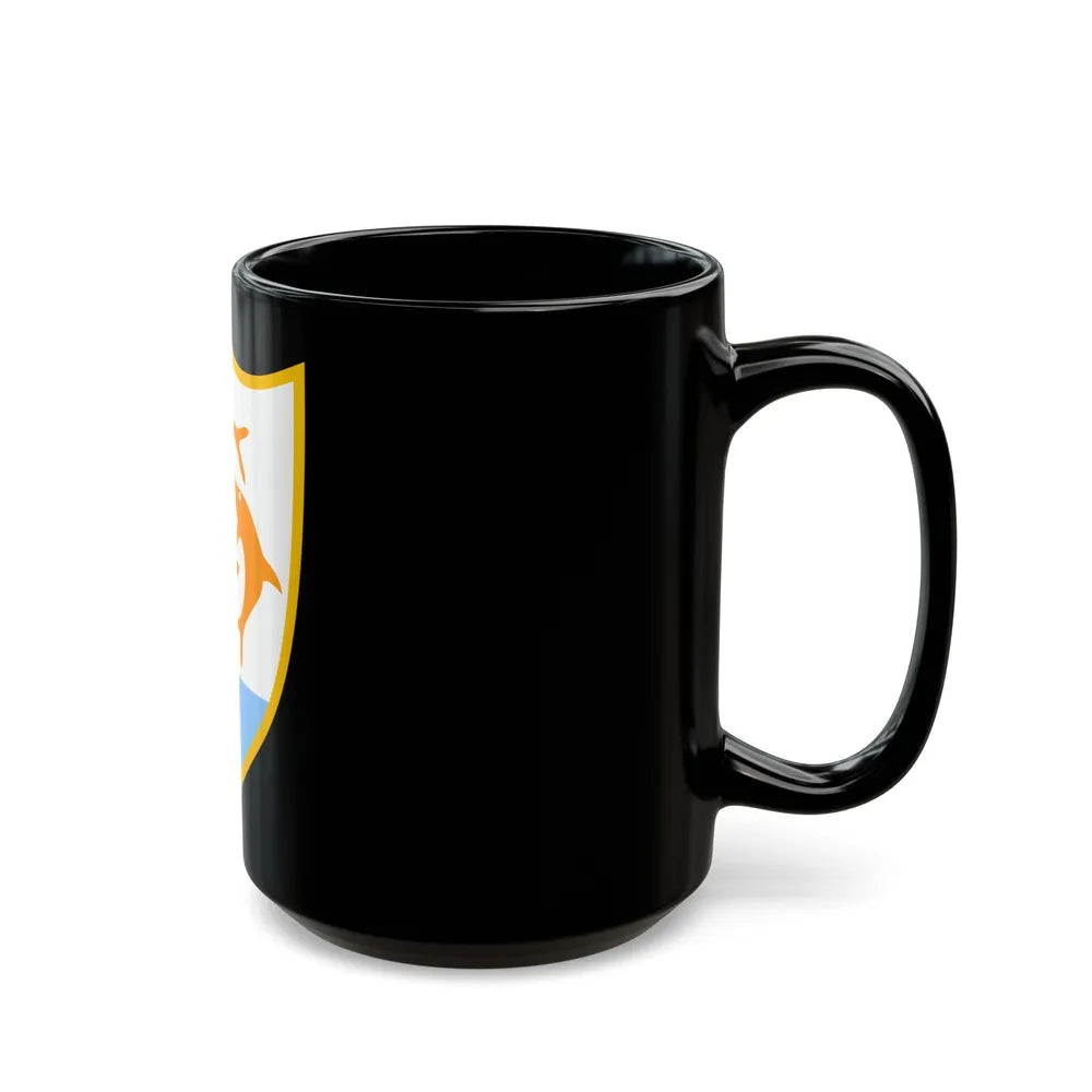 Coat of arms of Anguilla - Black Coffee Mug-Go Mug Yourself