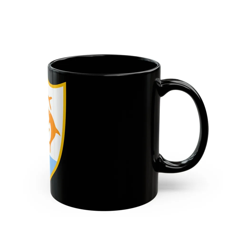 Coat of arms of Anguilla - Black Coffee Mug-Go Mug Yourself