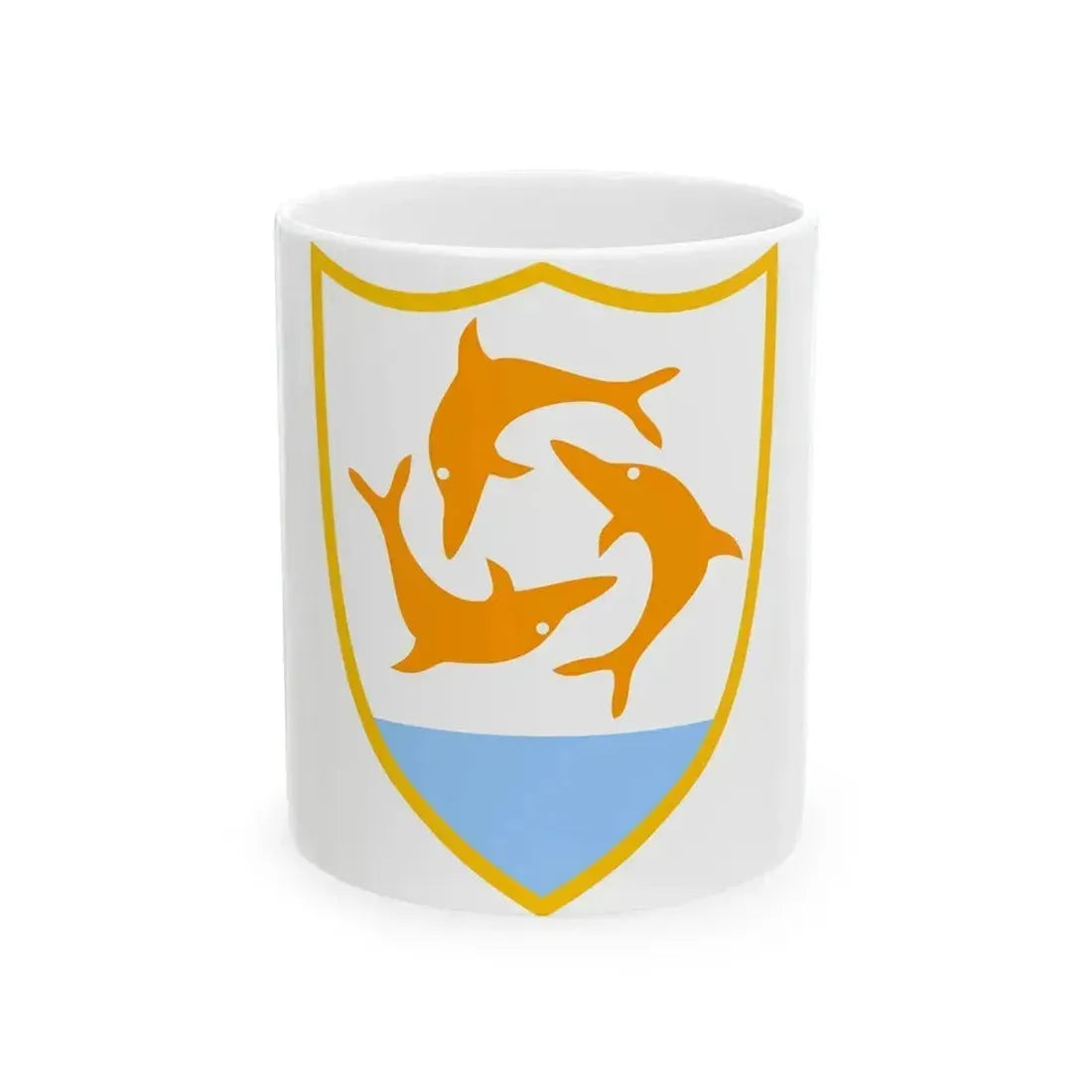 Coat of arms of Anguilla - White Coffee Mug 11oz - Go Mug Yourself
