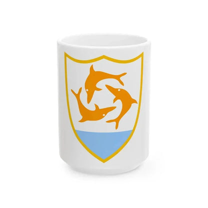 Coat of arms of Anguilla - White Coffee Mug 15oz - Go Mug Yourself