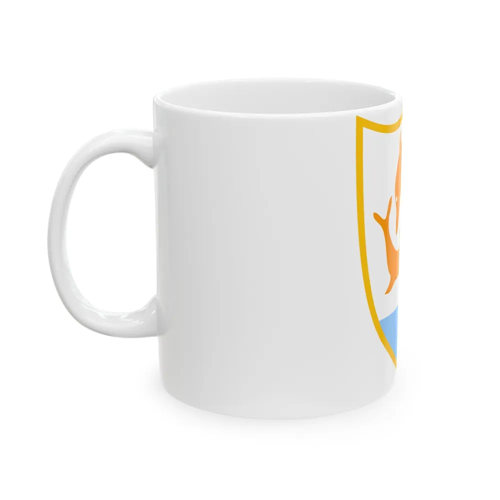 Coat of arms of Anguilla - White Coffee Mug-Go Mug Yourself