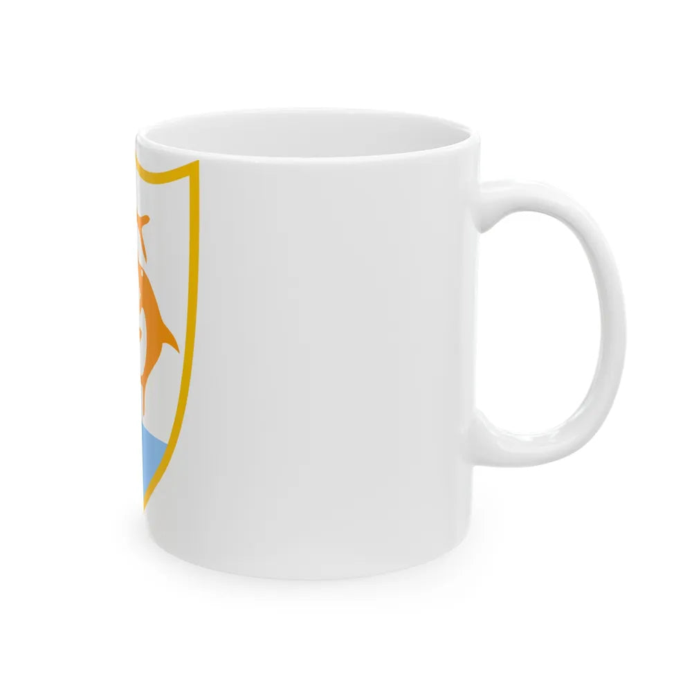 Coat of arms of Anguilla - White Coffee Mug-Go Mug Yourself