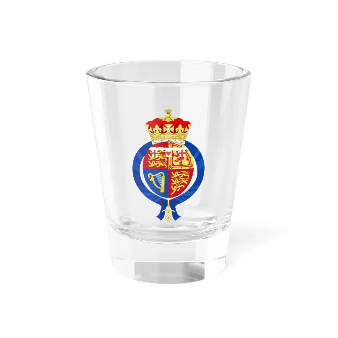 Coat of Arms of Anne Princess Royal Chilean Order of Merit (United Kingdom) (Coat of Arms) Shot Glass 1.5oz 1.5oz - Go Mug Yourself