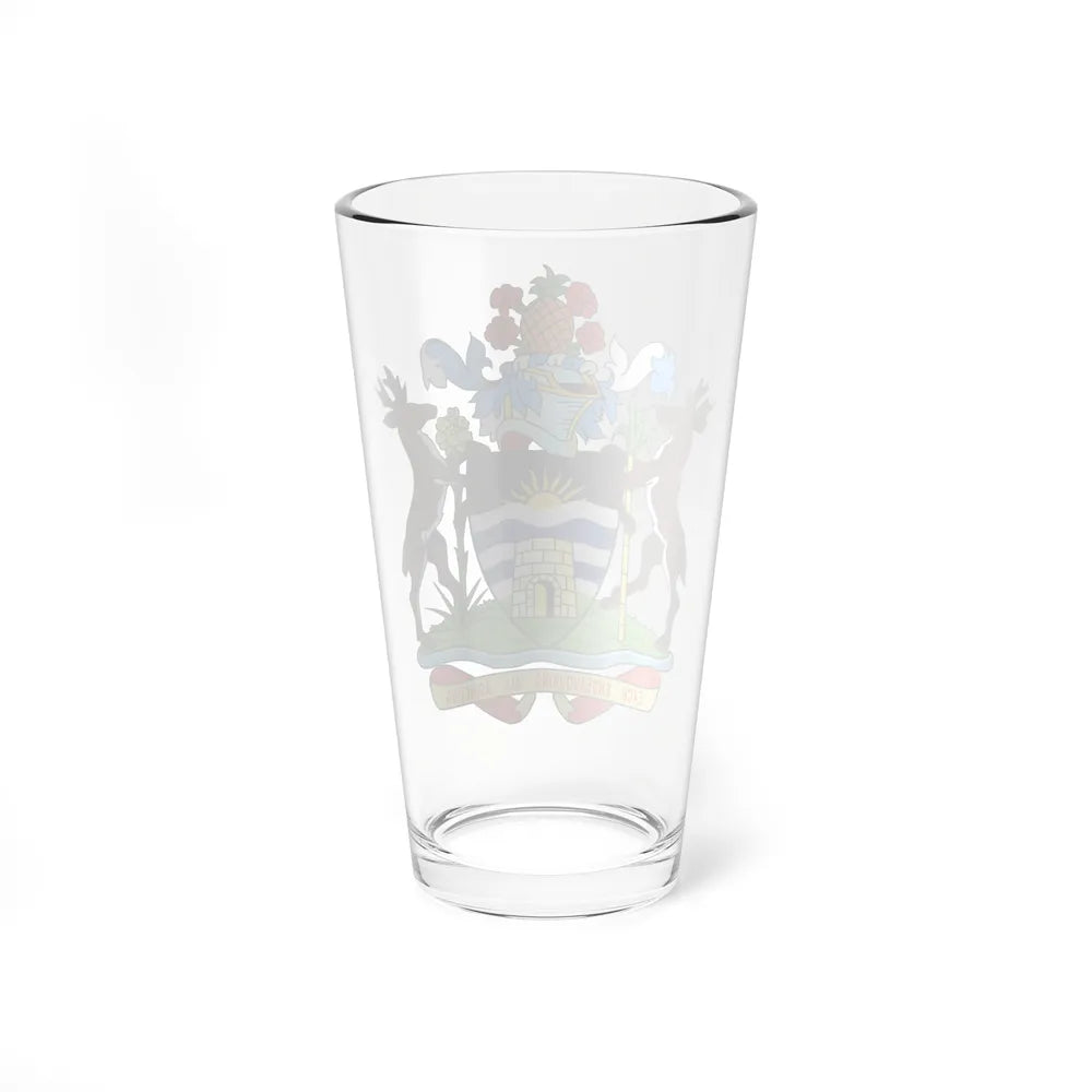 Coat of arms of Antigua and Barbuda - Pint Glass 16oz-Go Mug Yourself