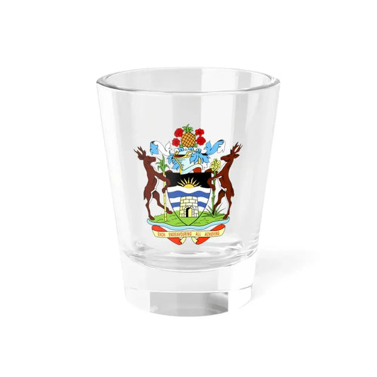 Coat of arms of Antigua and Barbuda - Shot Glass 1.5oz 1.5oz - Go Mug Yourself